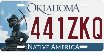 OK license plate 441ZKQ