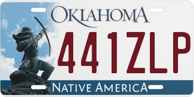 OK license plate 441ZLP