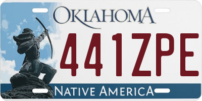 OK license plate 441ZPE