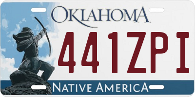 OK license plate 441ZPI