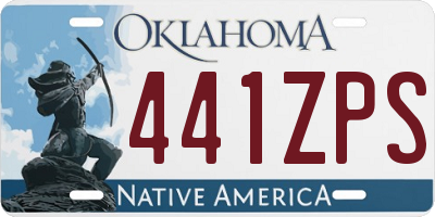 OK license plate 441ZPS