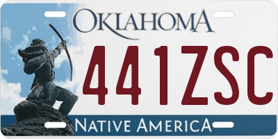 OK license plate 441ZSC