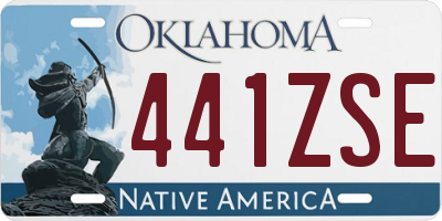 OK license plate 441ZSE