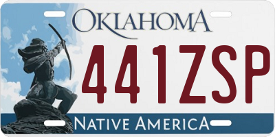 OK license plate 441ZSP