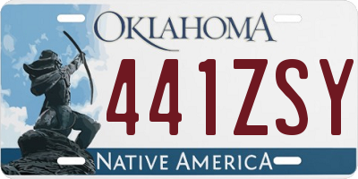 OK license plate 441ZSY