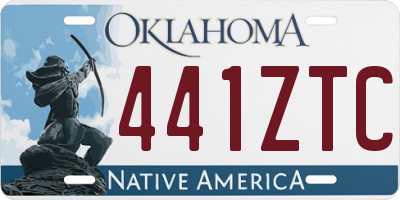 OK license plate 441ZTC