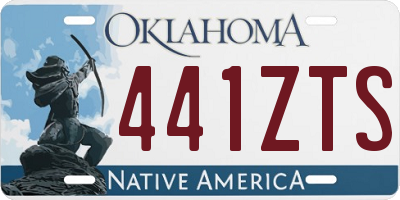 OK license plate 441ZTS