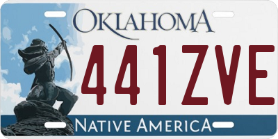 OK license plate 441ZVE