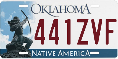 OK license plate 441ZVF