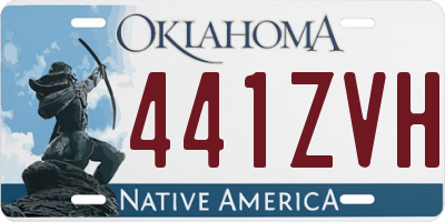 OK license plate 441ZVH