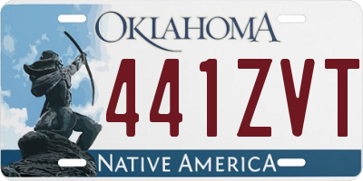 OK license plate 441ZVT