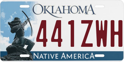 OK license plate 441ZWH