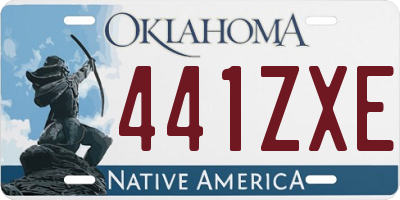 OK license plate 441ZXE