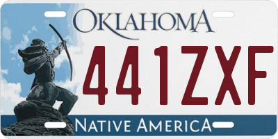 OK license plate 441ZXF