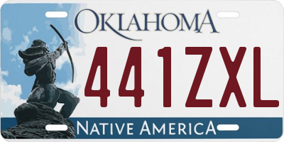OK license plate 441ZXL