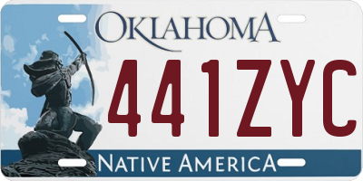 OK license plate 441ZYC