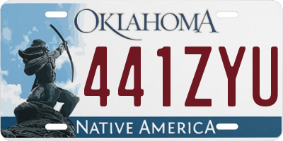 OK license plate 441ZYU