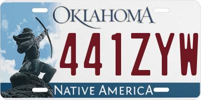 OK license plate 441ZYW