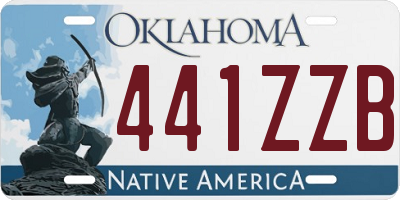 OK license plate 441ZZB