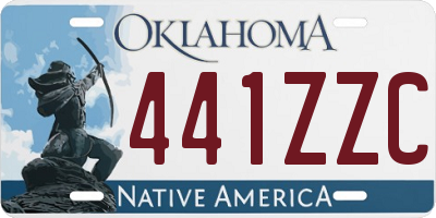 OK license plate 441ZZC