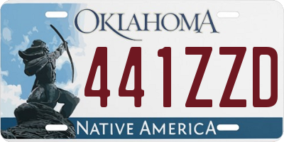 OK license plate 441ZZD