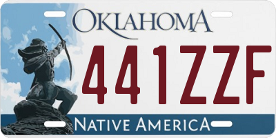 OK license plate 441ZZF