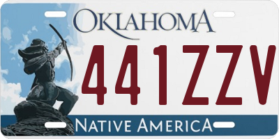 OK license plate 441ZZV