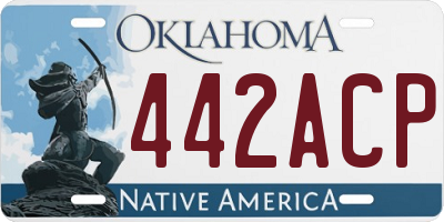 OK license plate 442ACP