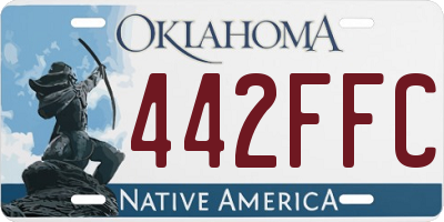 OK license plate 442FFC