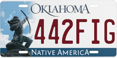 OK license plate 442FIG