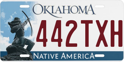 OK license plate 442TXH