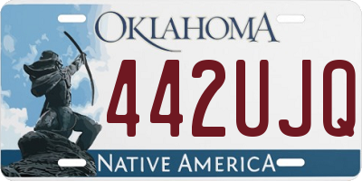 OK license plate 442UJQ