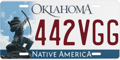 OK license plate 442VGG