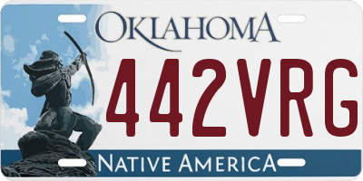 OK license plate 442VRG