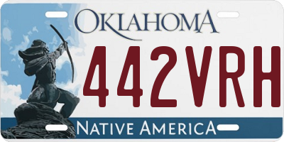 OK license plate 442VRH