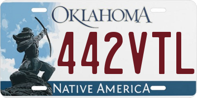 OK license plate 442VTL