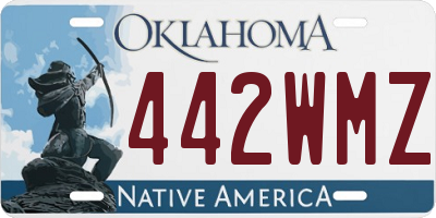 OK license plate 442WMZ