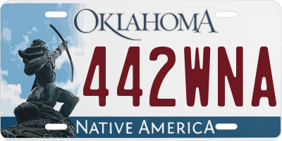 OK license plate 442WNA