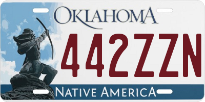 OK license plate 442ZZN