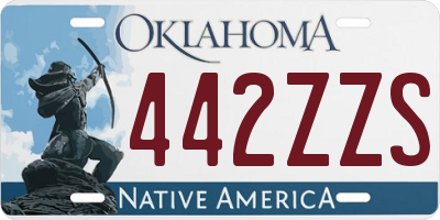 OK license plate 442ZZS