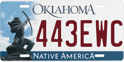 OK license plate 443EWC