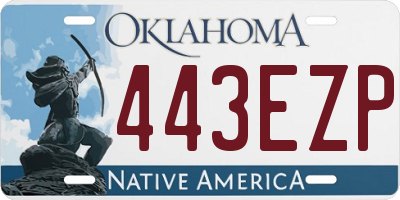 OK license plate 443EZP