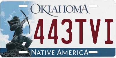 OK license plate 443TVI