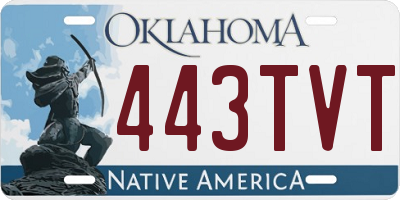 OK license plate 443TVT