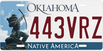 OK license plate 443VRZ