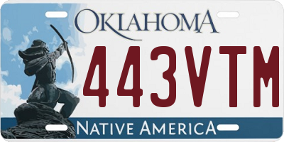 OK license plate 443VTM