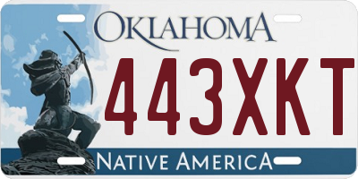 OK license plate 443XKT