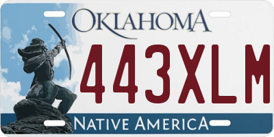 OK license plate 443XLM