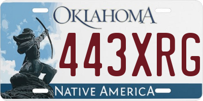 OK license plate 443XRG