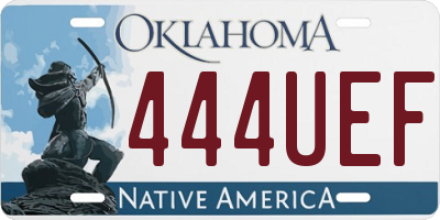 OK license plate 444UEF